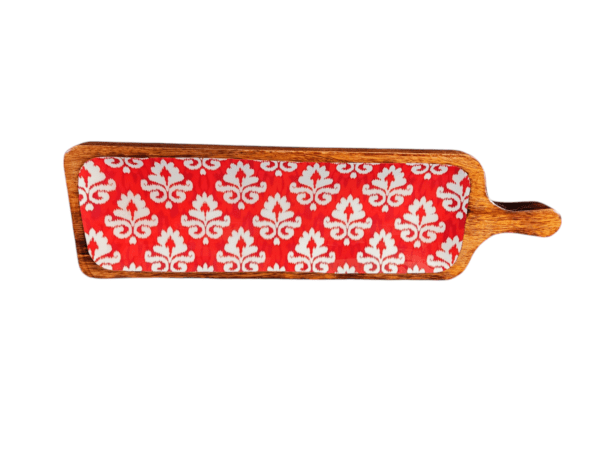 Bat Shaped Platter - Red Ikat Collection