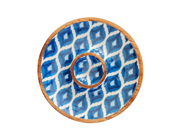 Chip & Dip Platter - Blue and White Collection