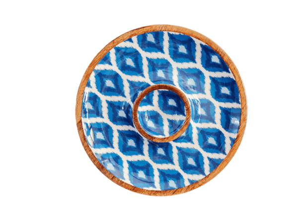 Chip & Dip Platter - Blue and White Collection