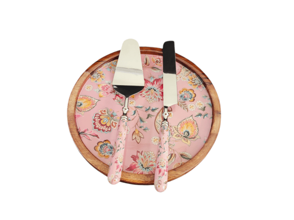 Cake Stand Set - Pink Paisley Collection