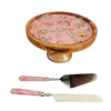 Cake Stand Set - Pink Paisley Collection