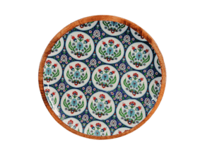 Round Platter - Blue Floral Collection