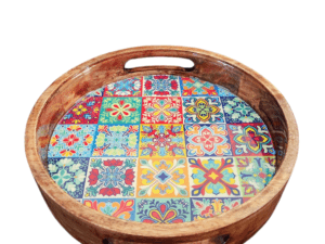 Round Tray - Peranakan Colorful Collection - 10''