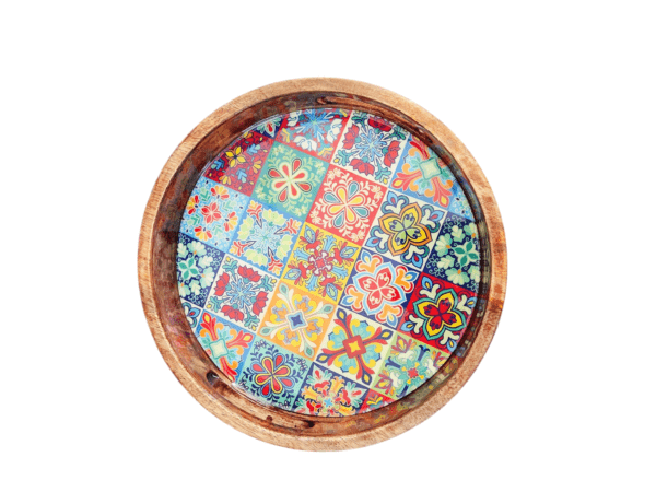 Round Tray - Peranakan Colorful Collection - 10''