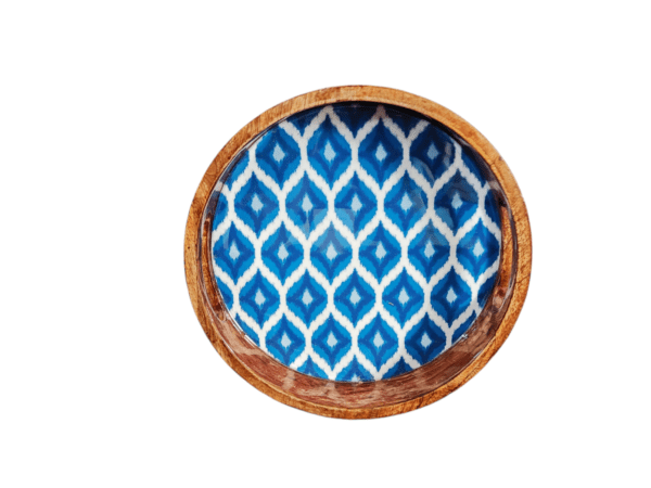 Round Tray - Blue and White Collection - 10''