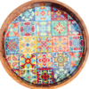 Round Tray - Peranakan Colorful Collection - 12''