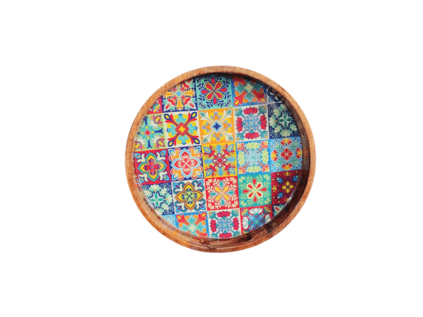 Round Tray - Peranakan Colorful Collection - 12''