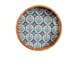 Round Tray - Blue Floral Collection - 12''